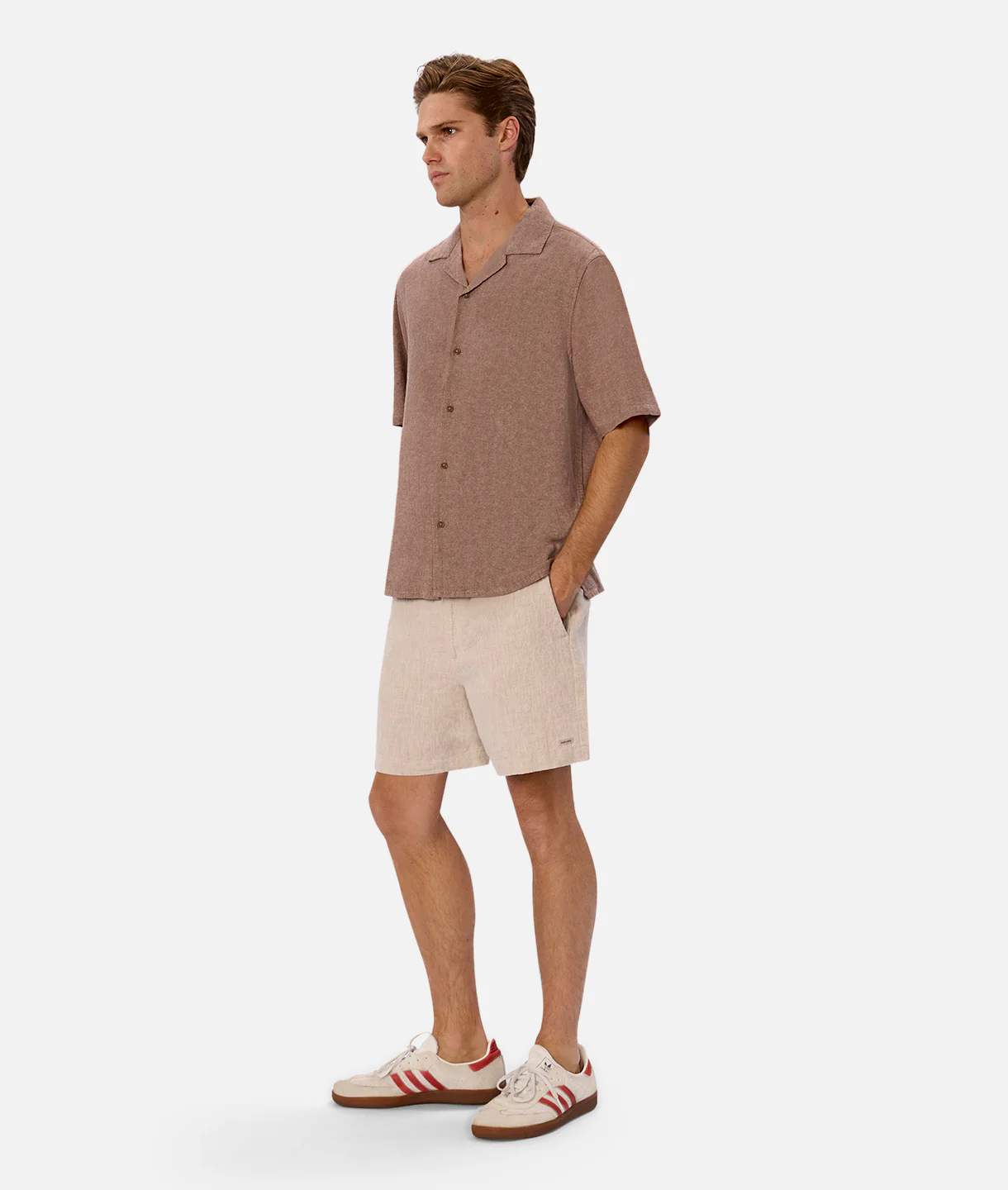 The Palma Linen Short - Flax