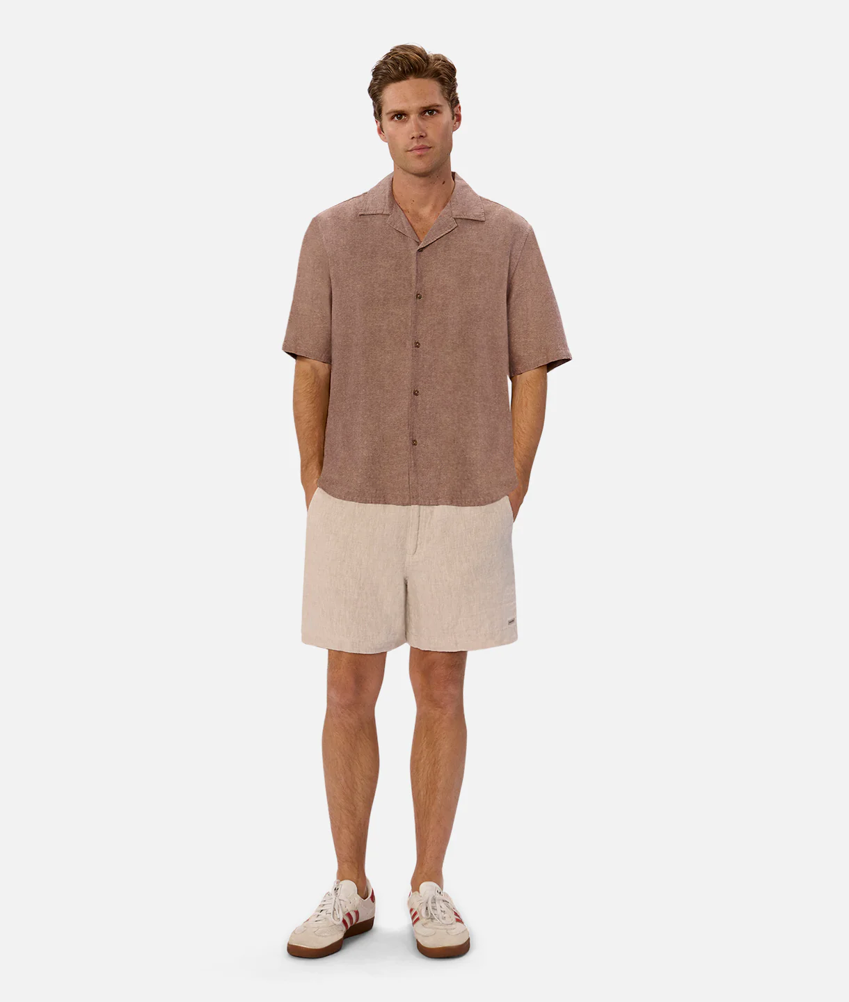 The Palma Linen Short - Flax