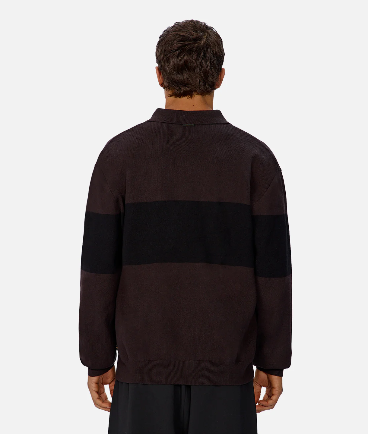 The Panelled Sweater - Espresso Black Combo