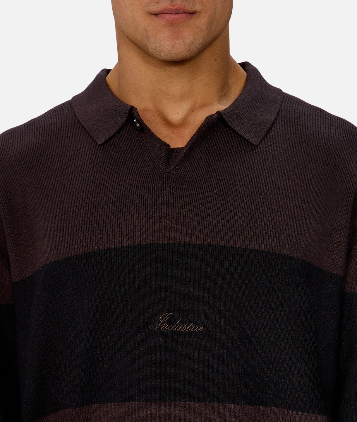 The Panelled Sweater - Espresso Black Combo