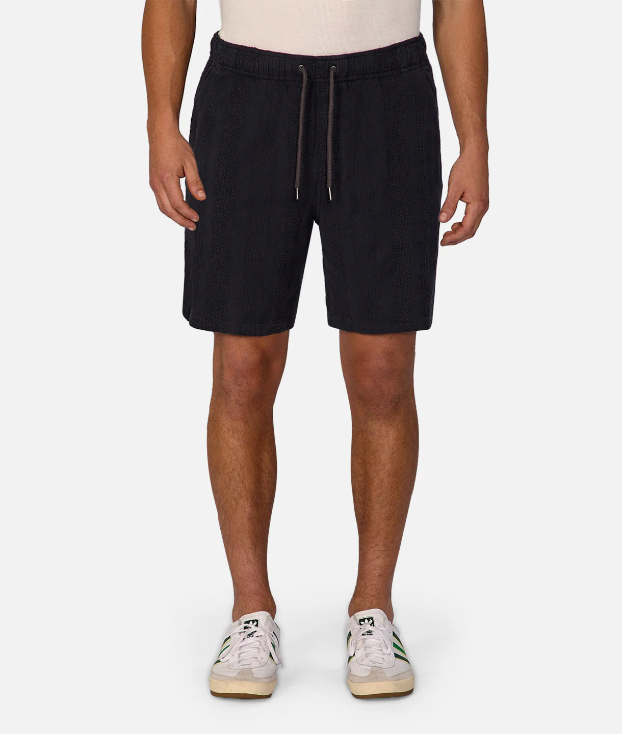 The Washed Salamanca Linen Short - Dark Navy