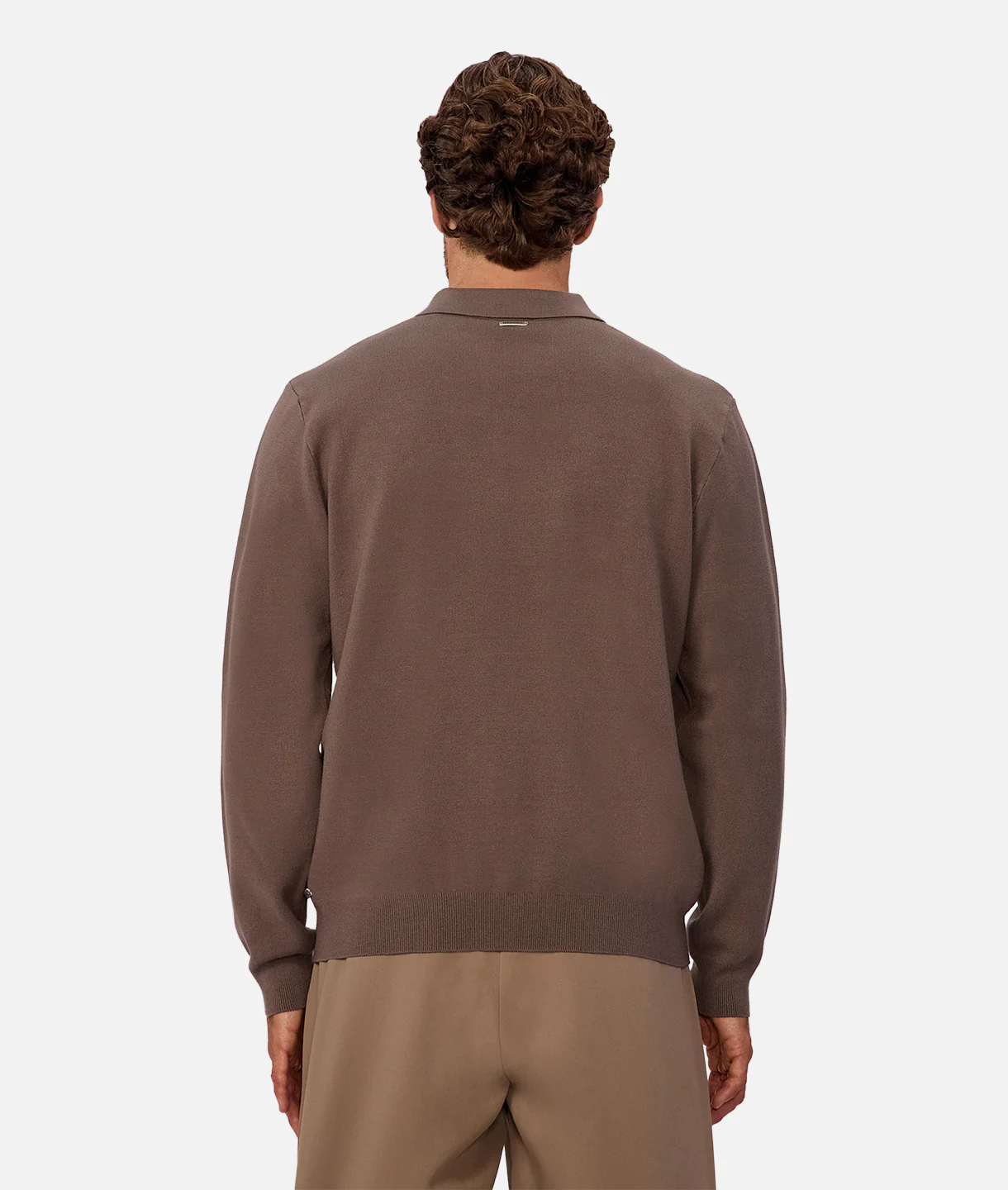 The Wynslow Polo Sweater - Chestnut