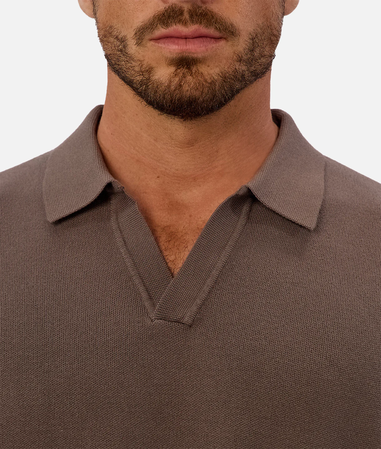 The Wynslow Polo Sweater - Chestnut