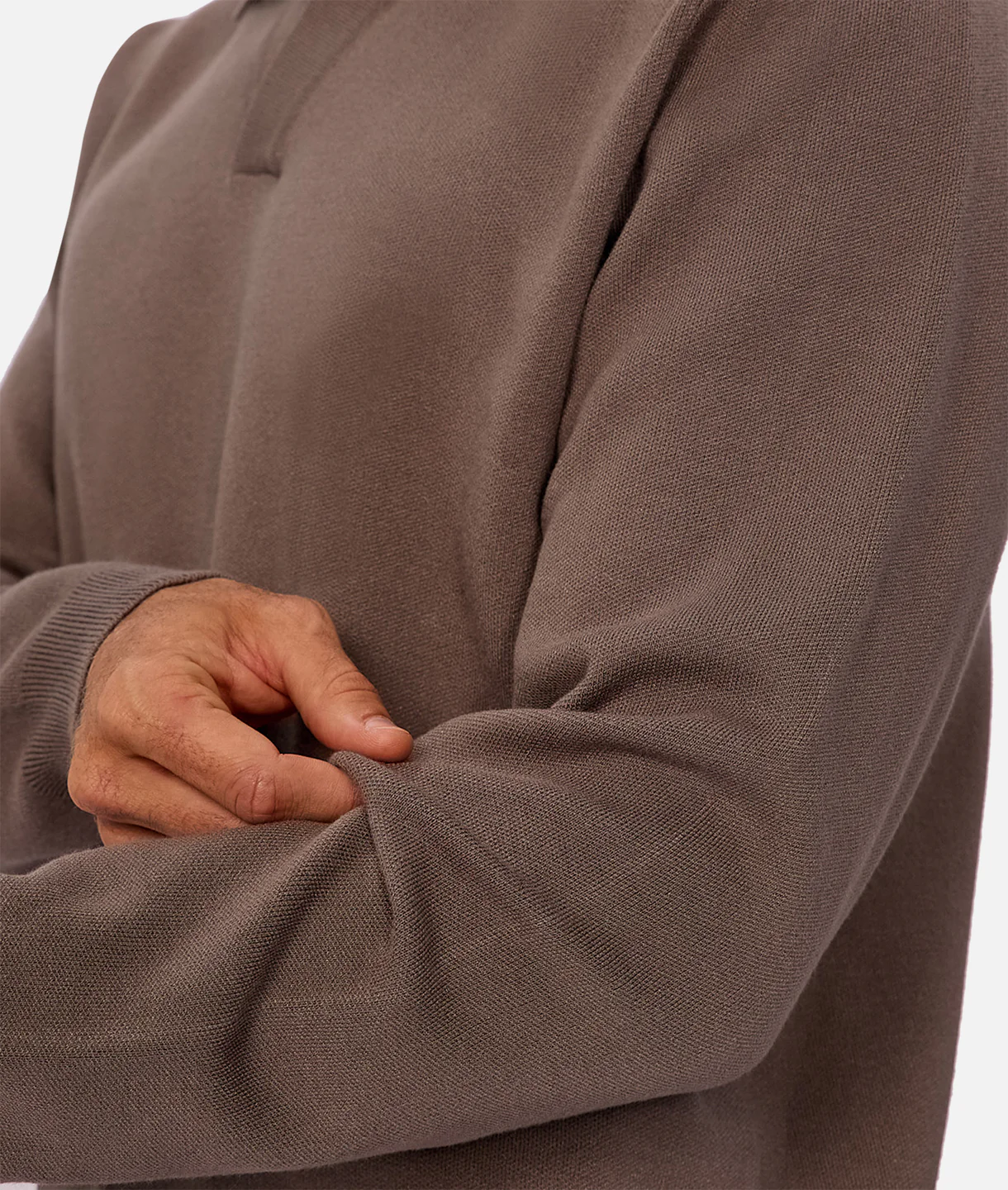 The Wynslow Polo Sweater - Chestnut