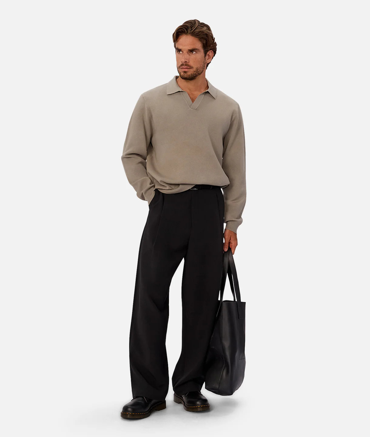 The Wynslow Polo Sweater - Sea Grass