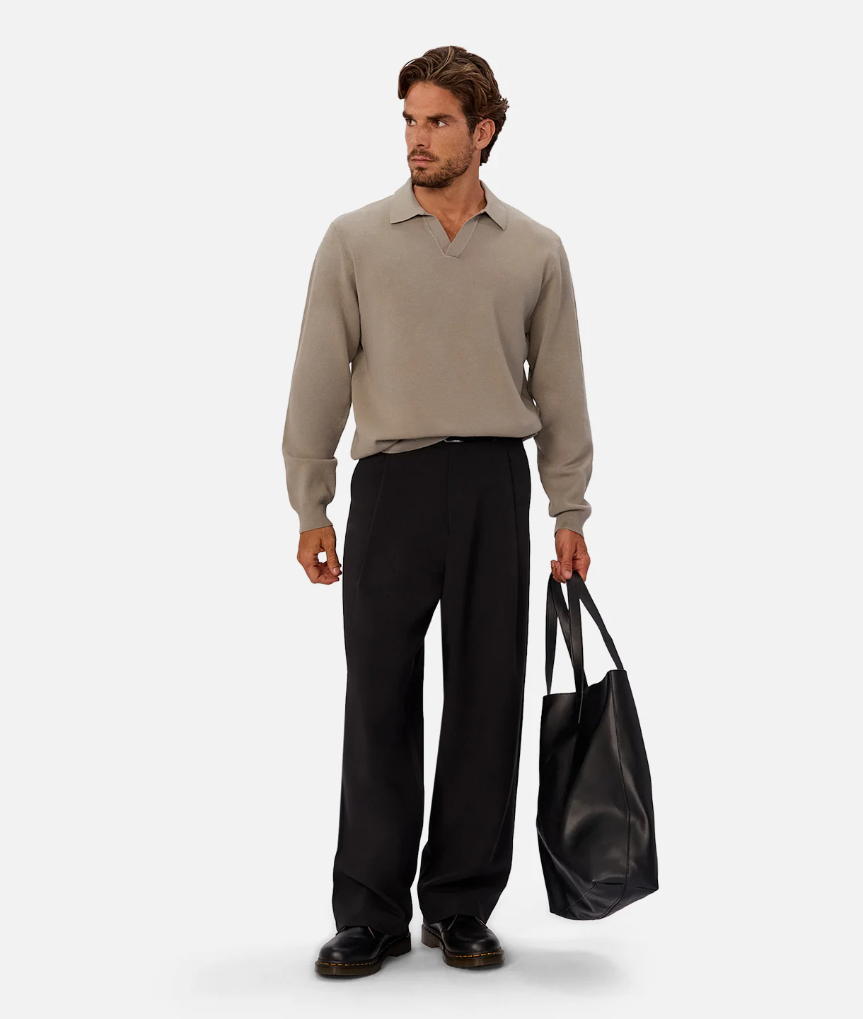 The Wynslow Polo Sweater - Sea Grass