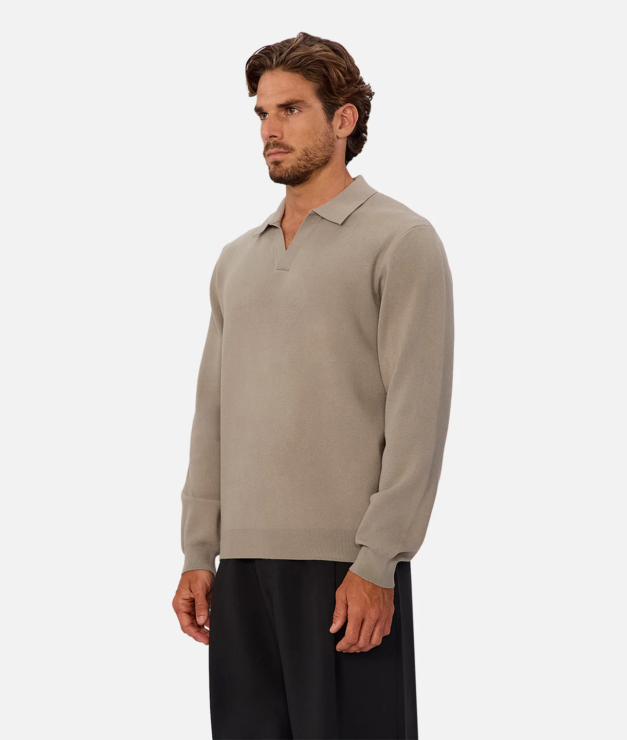 The Wynslow Polo Sweater - Sea Grass