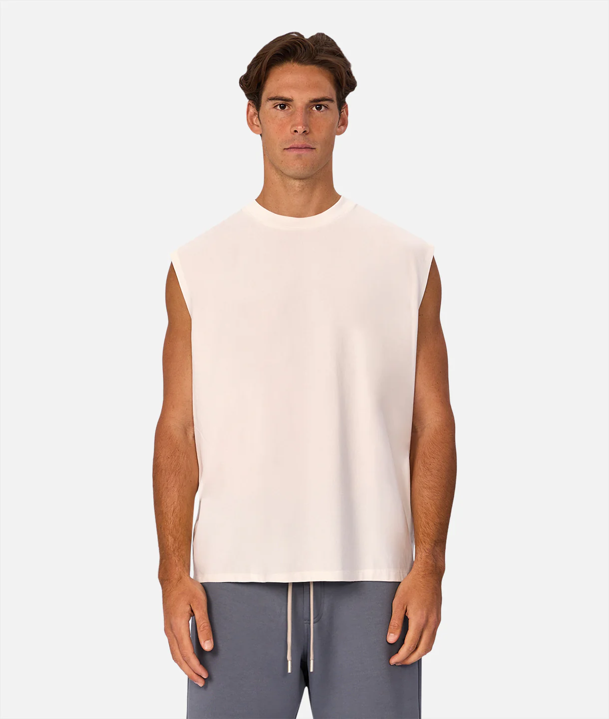 The Kosta Sleeveless T-Shirt - Winter White