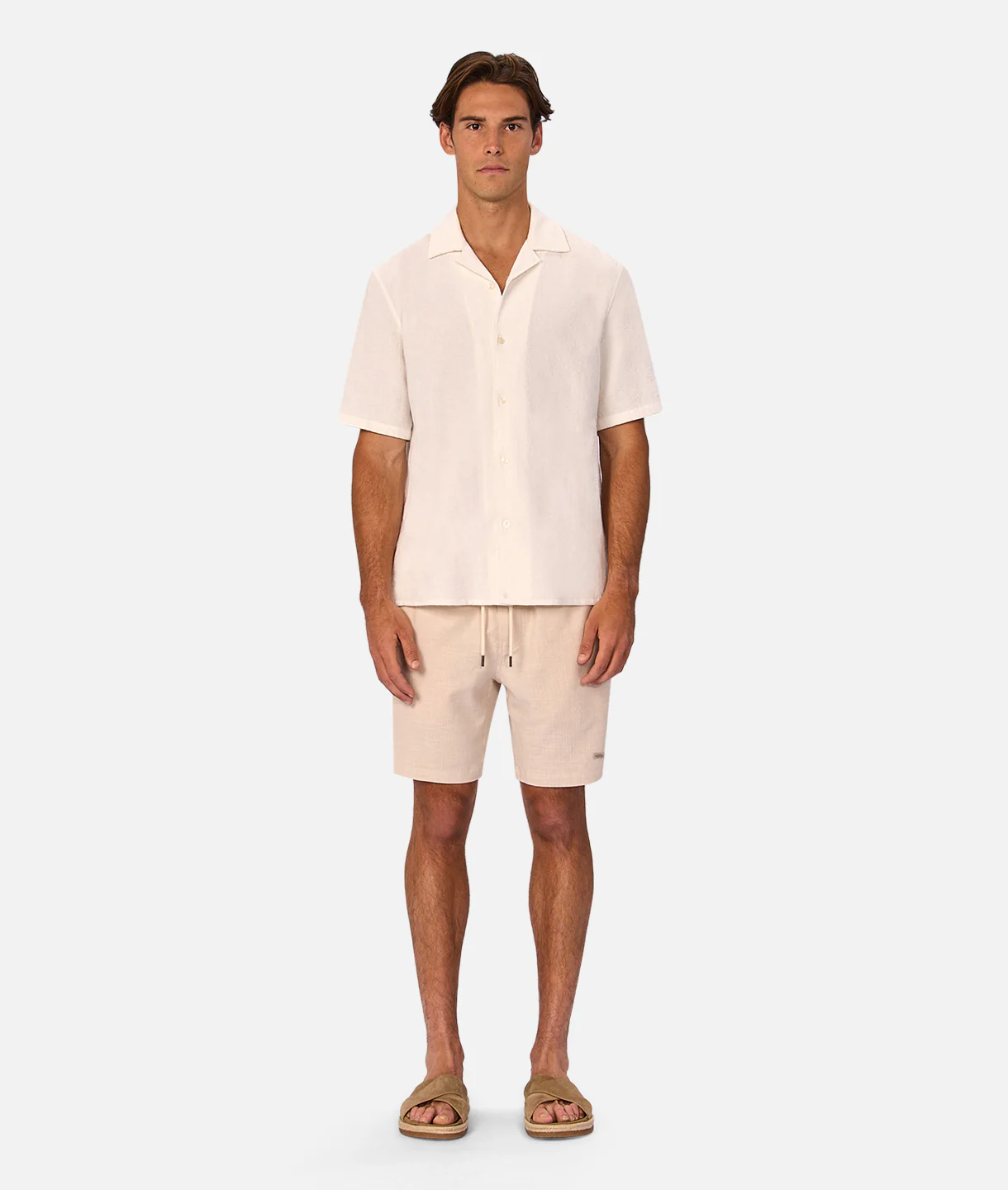 The Antonio Short - Wheat / Off White