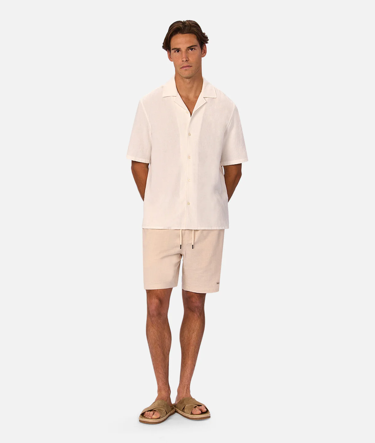 The Antonio Short - Wheat / Off White