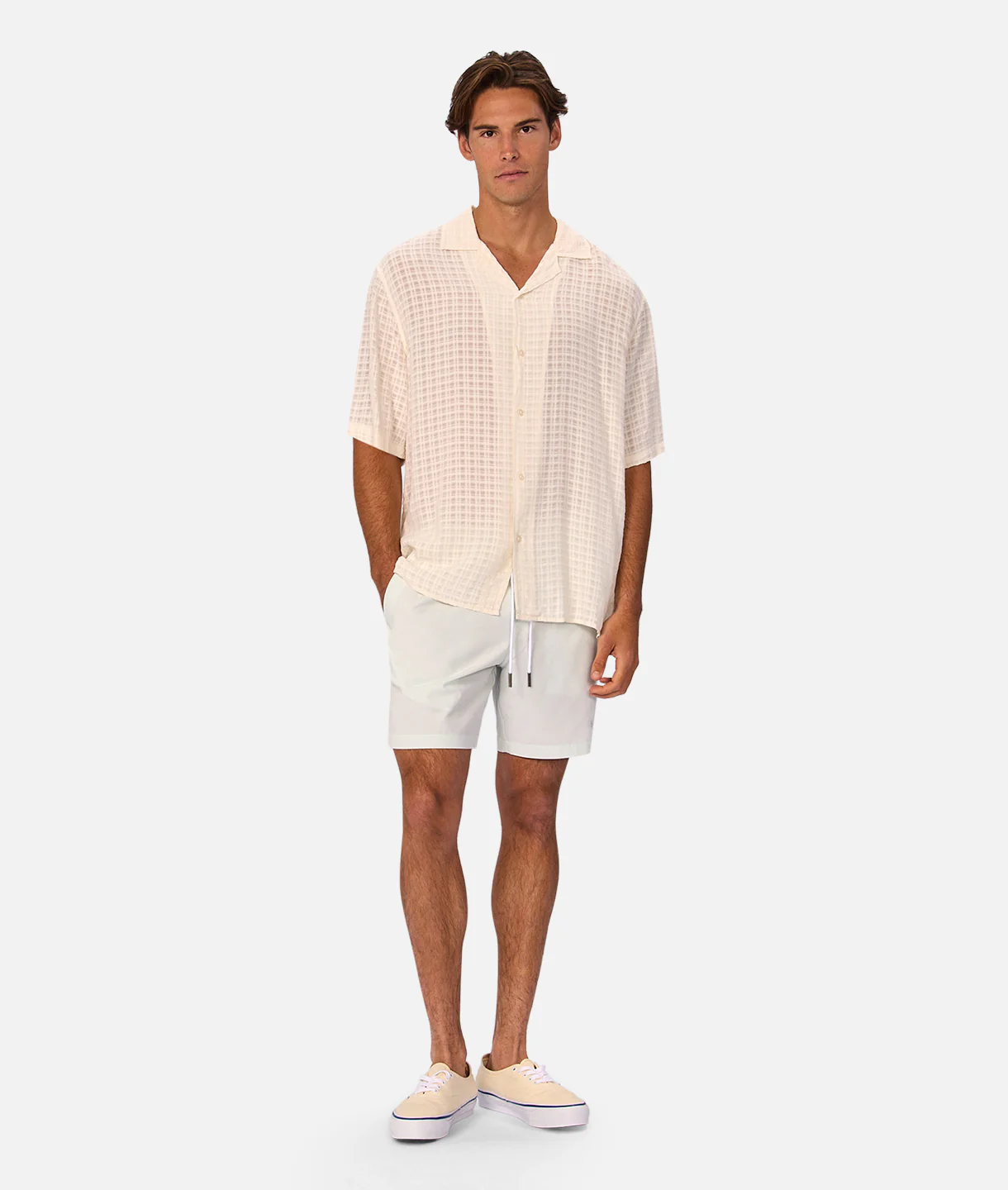 The Barbados Swim Short - Fog 25