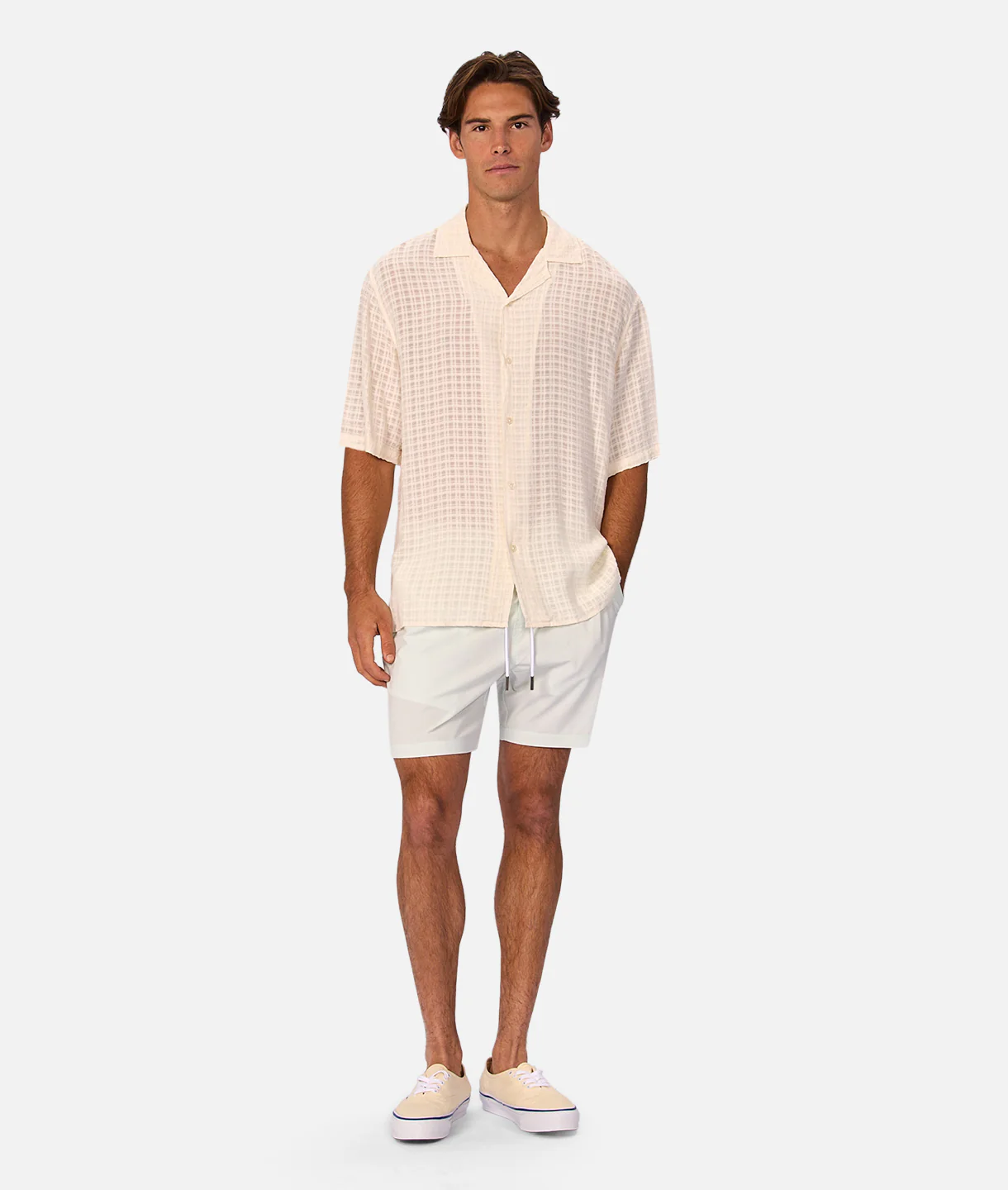 The Barbados Swim Short - Fog 25
