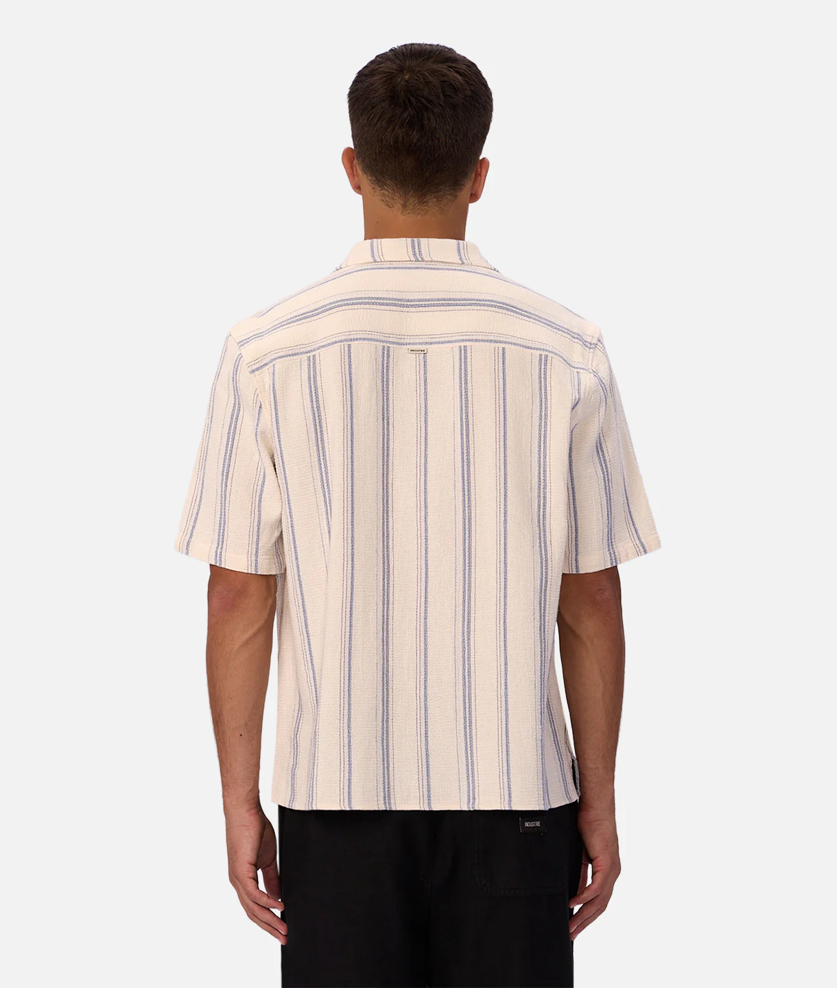 710-the-bowment-short-sleeve-shirt-natural-blue-combo-3.webp The Bowment Short Sleeve Shirt - Natural Blue Combo