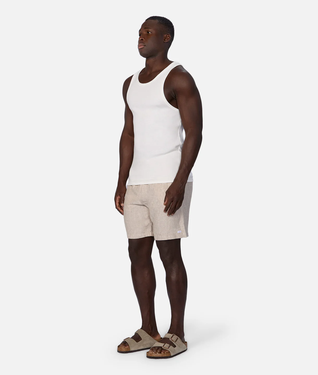 The Brando Ribbed Tank Top - Chalk
