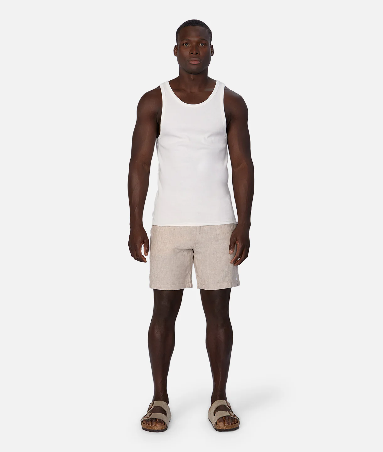 The Brando Ribbed Tank Top - Chalk