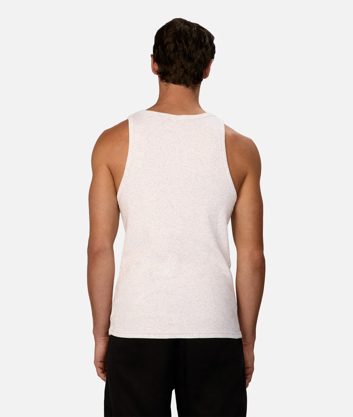 The Brando Ribbed Tank Top - Grey Marle