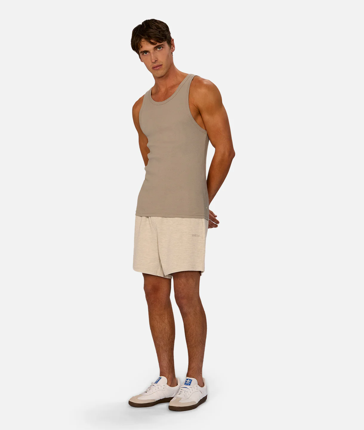 The Brando Ribbed Tank Top - Putty