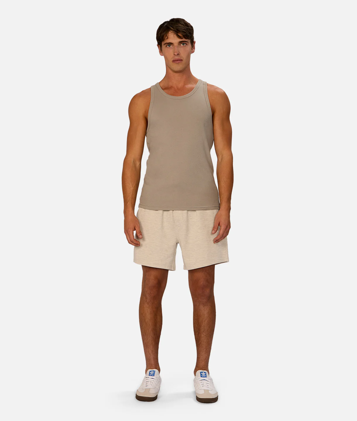 The Brando Ribbed Tank Top - Putty