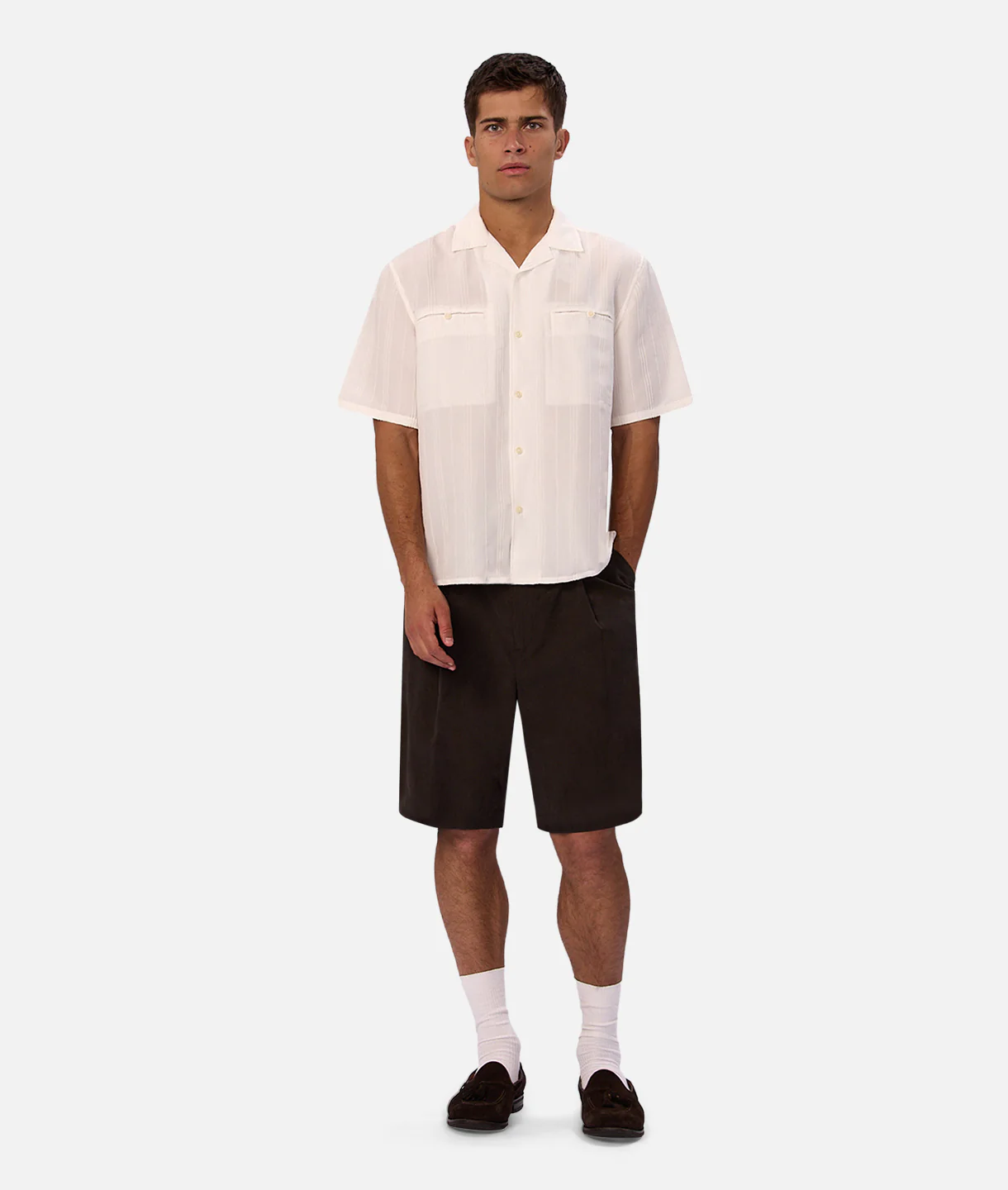 The Cabrillo Short Sleeve Shirt - Off White