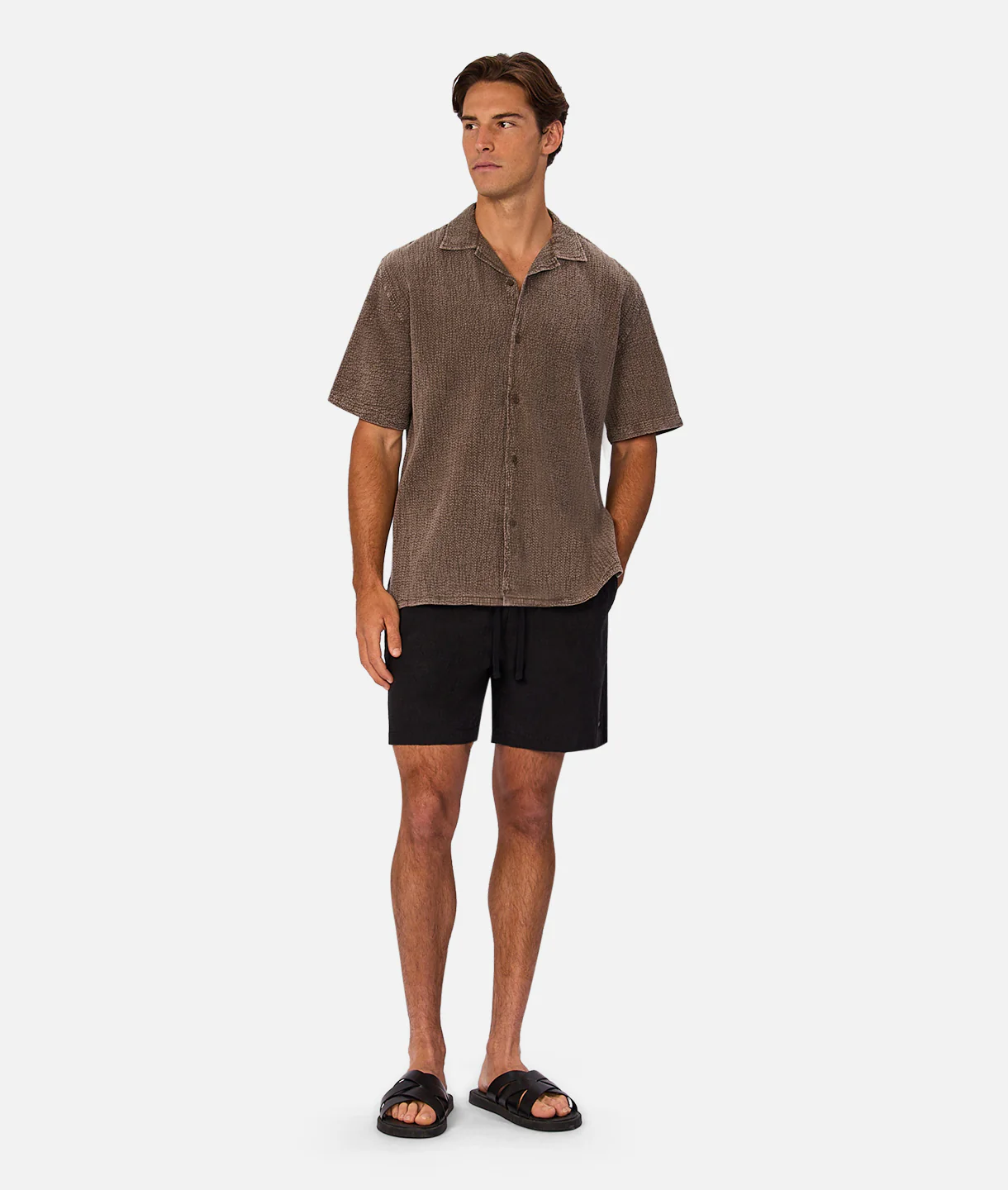 The Canyon Short Sleeve Shirt - Bark