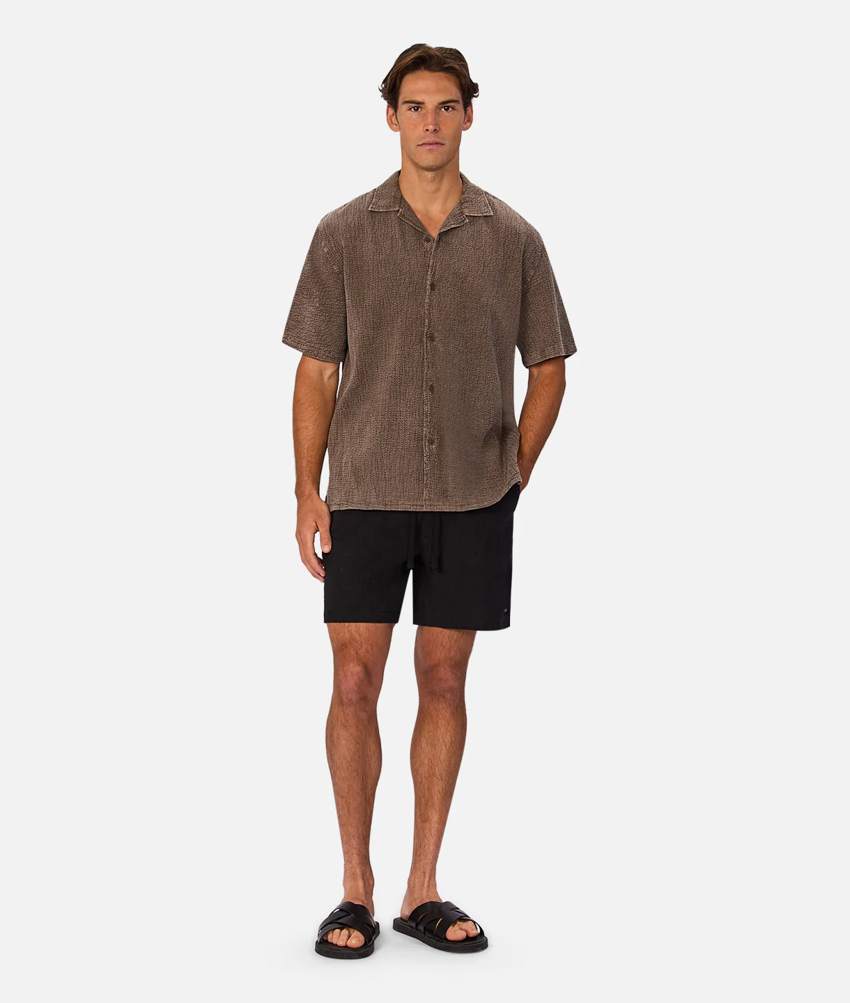 The Canyon Short Sleeve Shirt - Bark