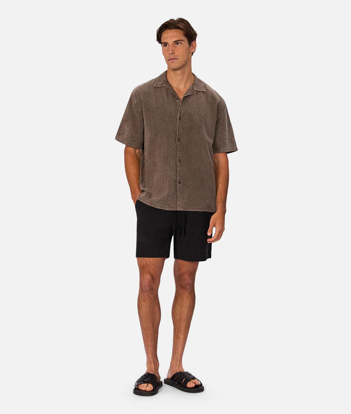 The Canyon Short Sleeve Shirt - Bark