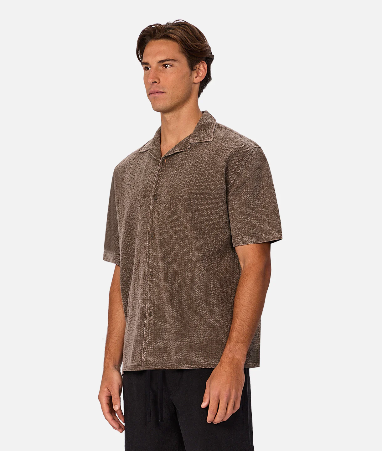 The Canyon Short Sleeve Shirt - Bark