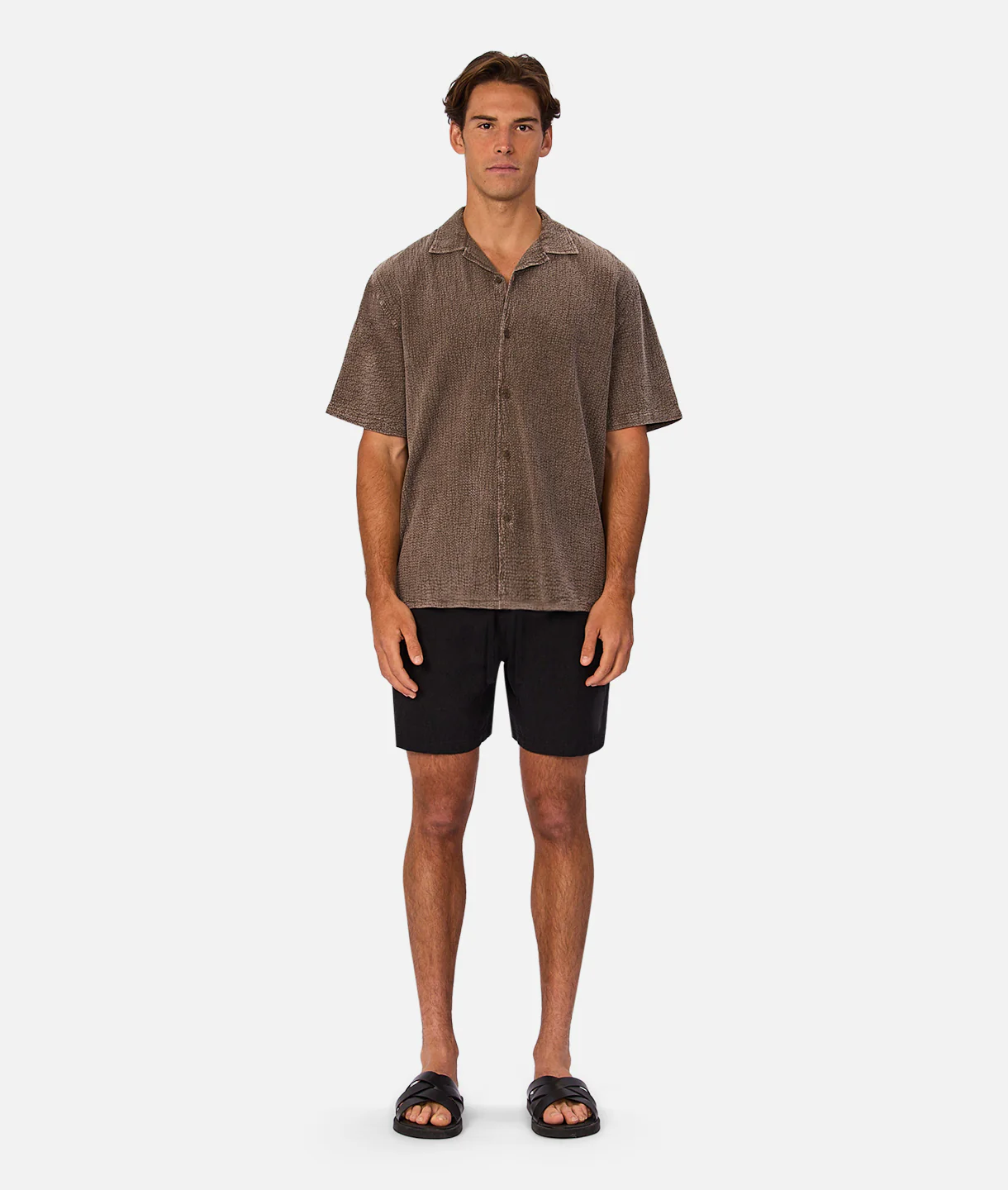 The Canyon Short Sleeve Shirt - Bark