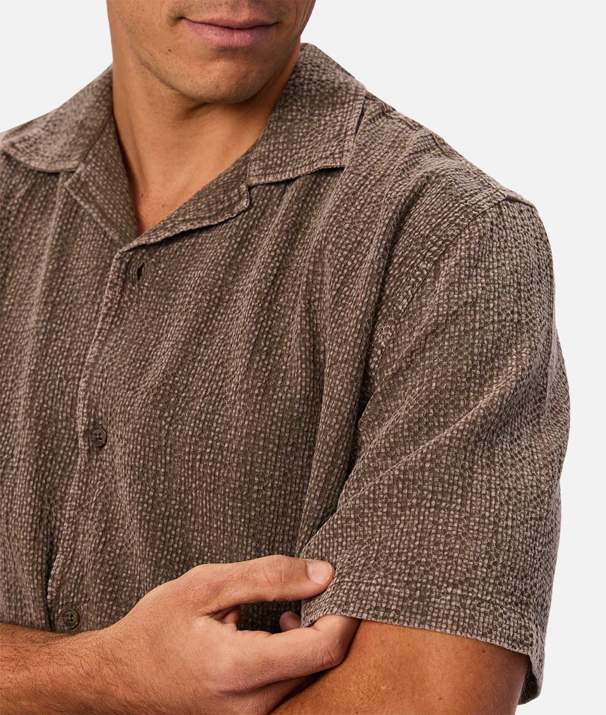 The Canyon Short Sleeve Shirt - Bark