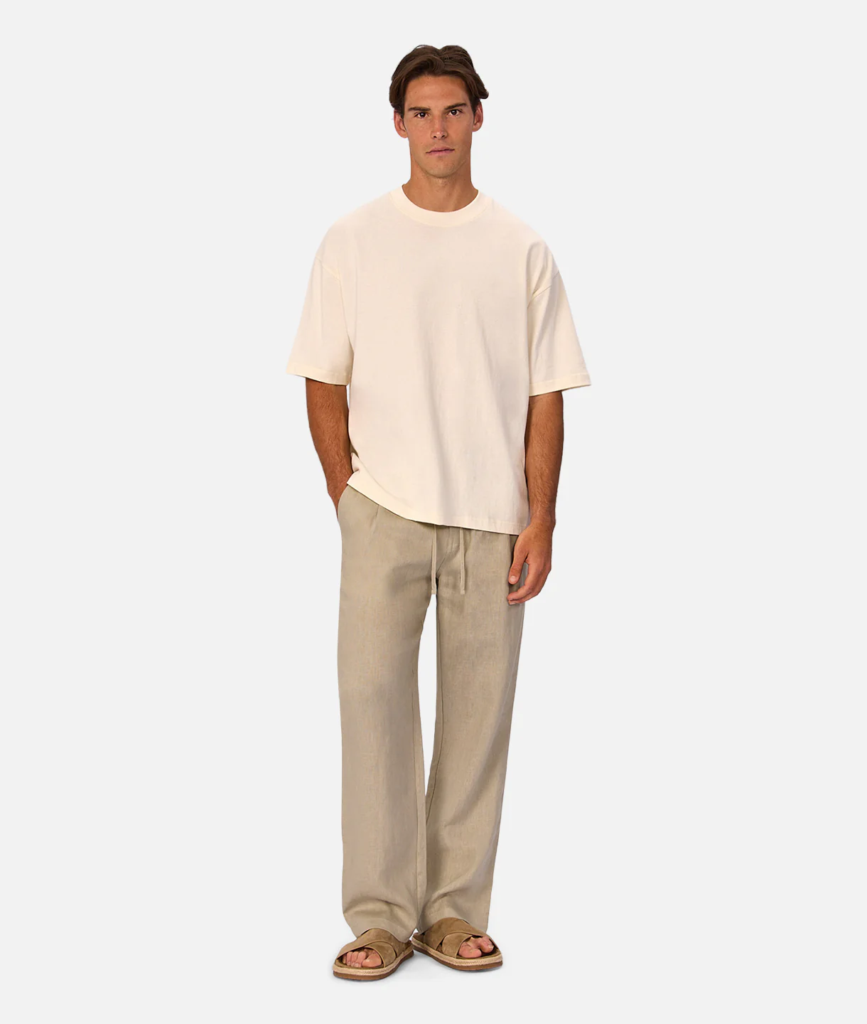 The Catania Linen Pant - Shallot
