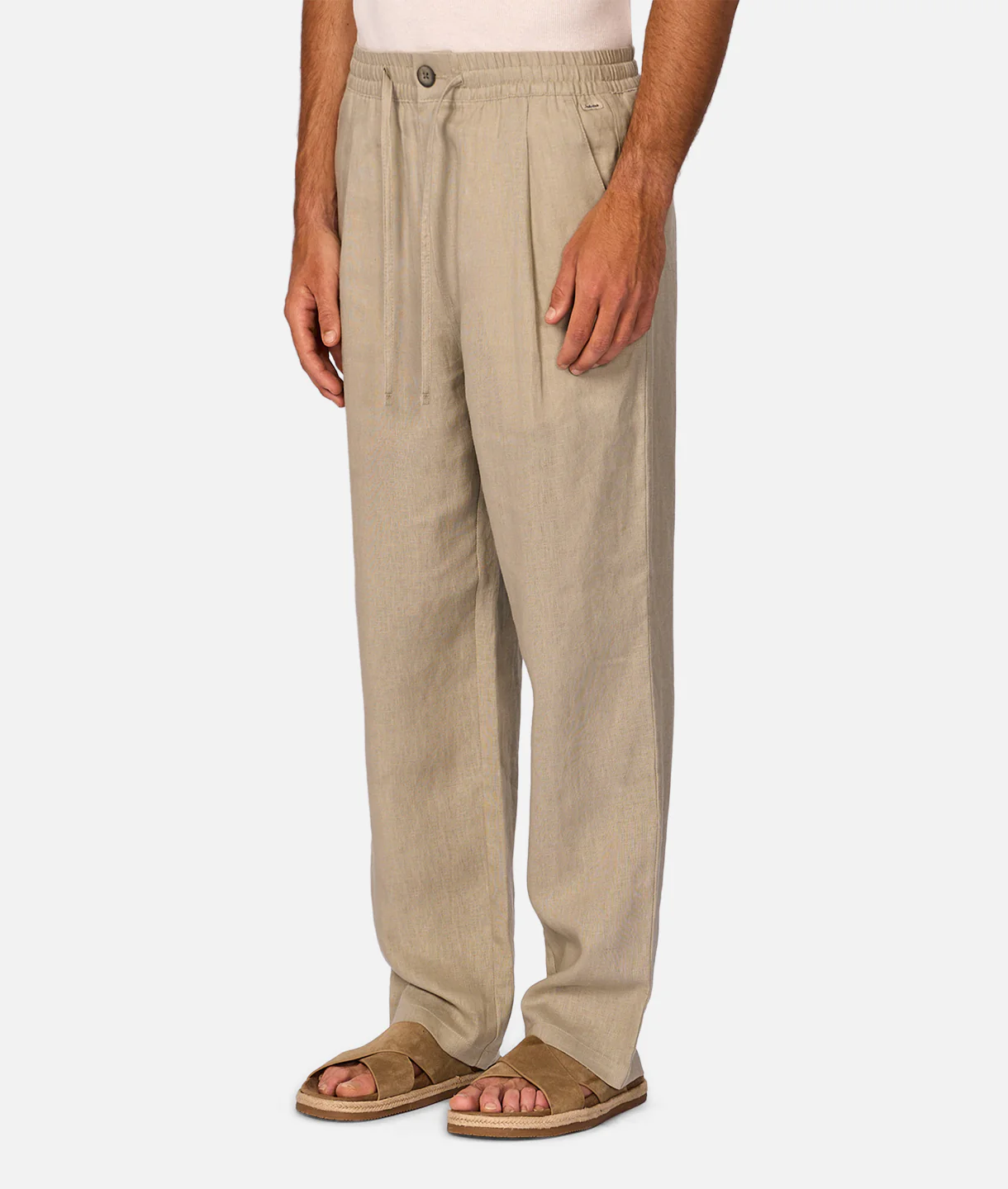The Catania Linen Pant - Shallot