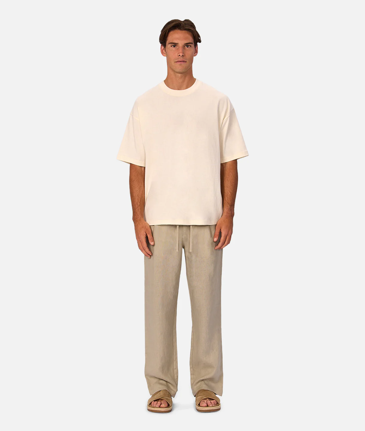The Catania Linen Pant - Shallot