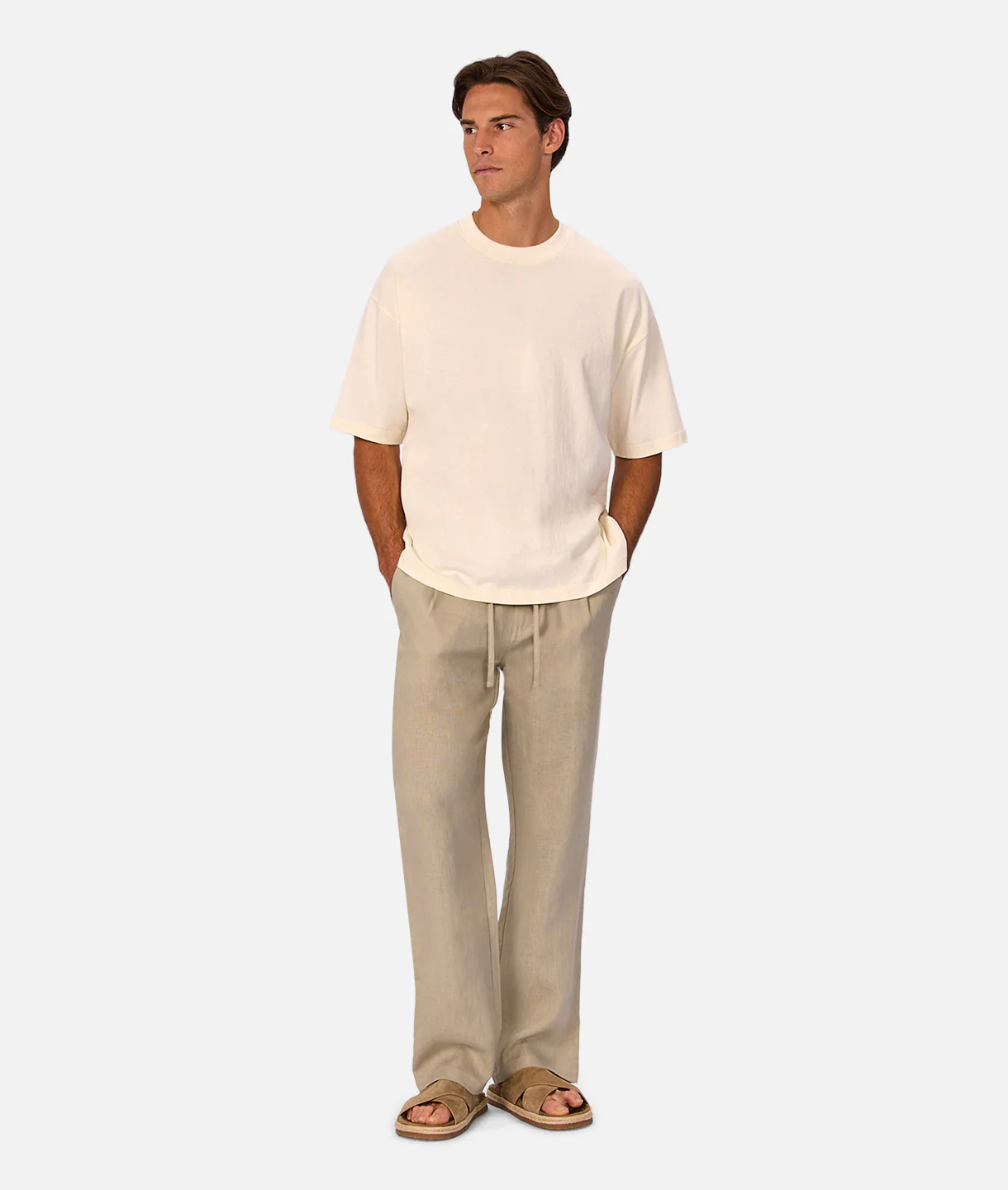 The Catania Linen Pant - Shallot