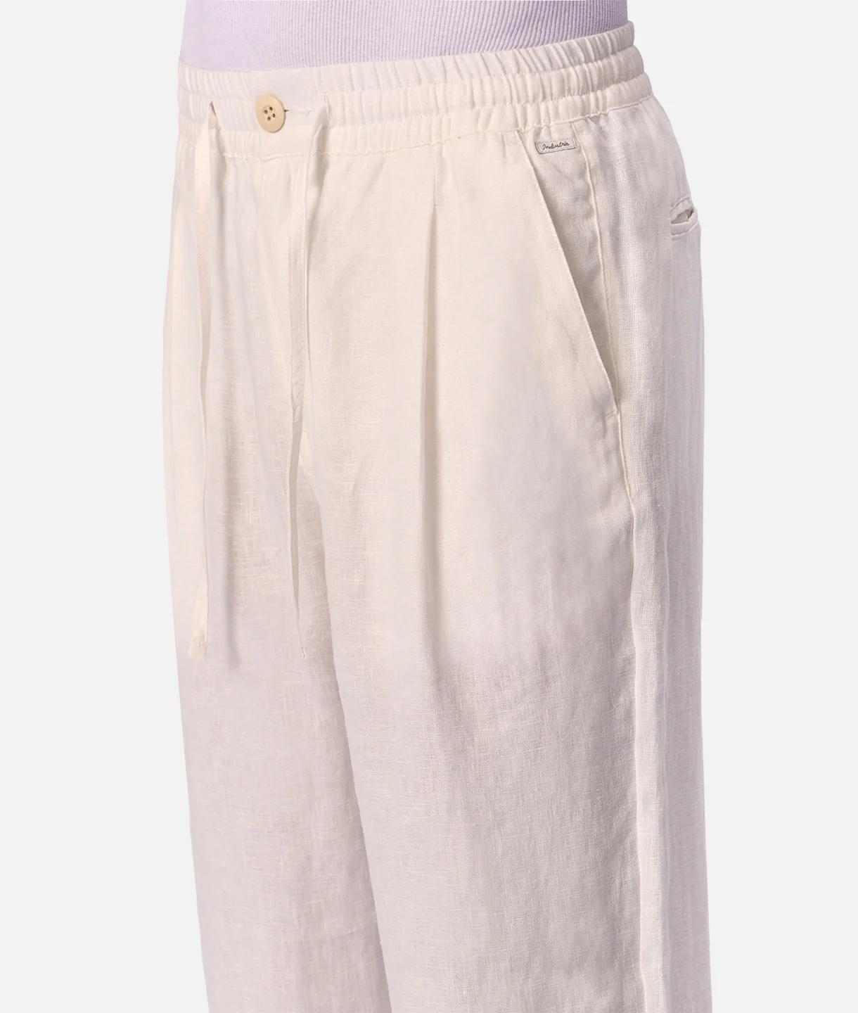 The Catania Linen Pant - Winter White