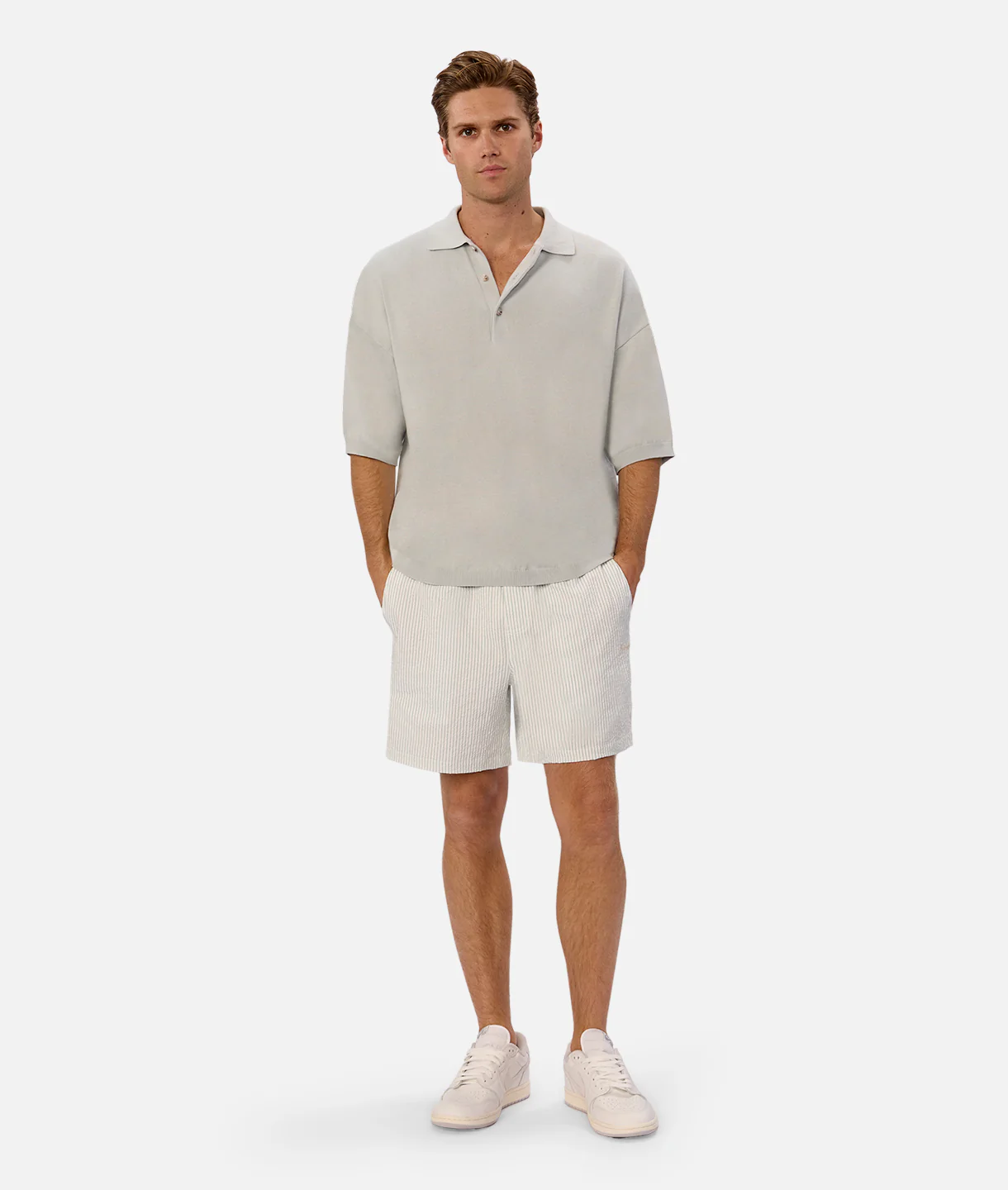 The Coressia Swim Trunk - Dew White