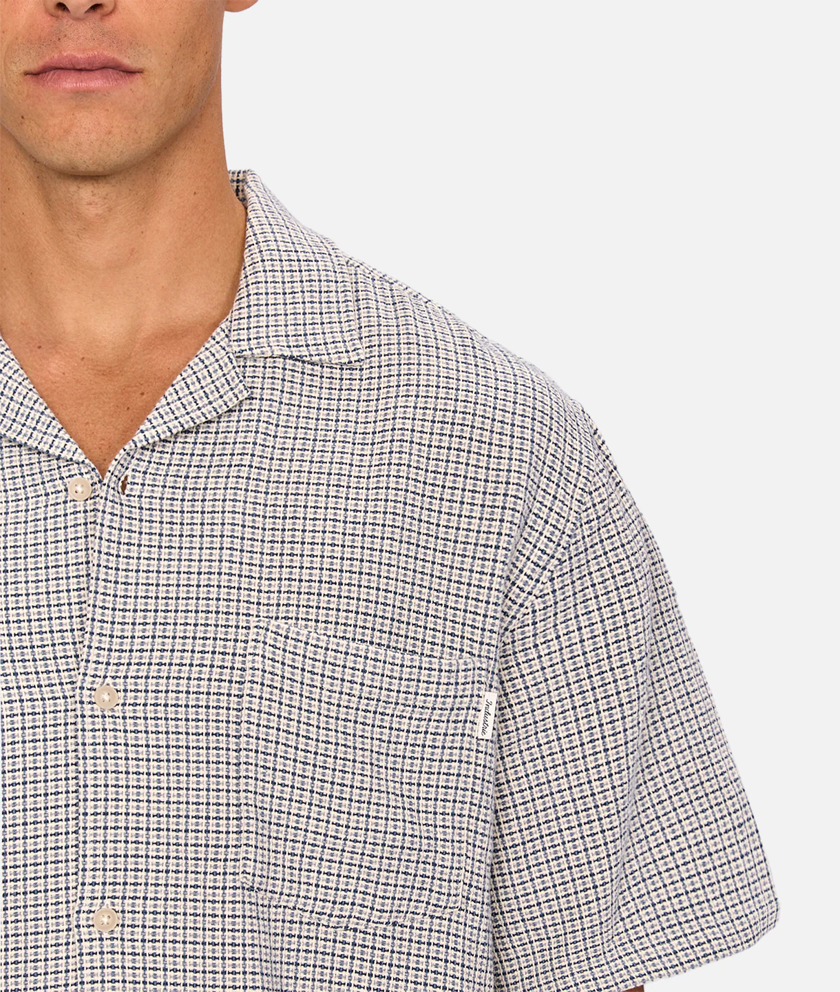 The Cornella Short Sleeve Shirt - Petrol Combo