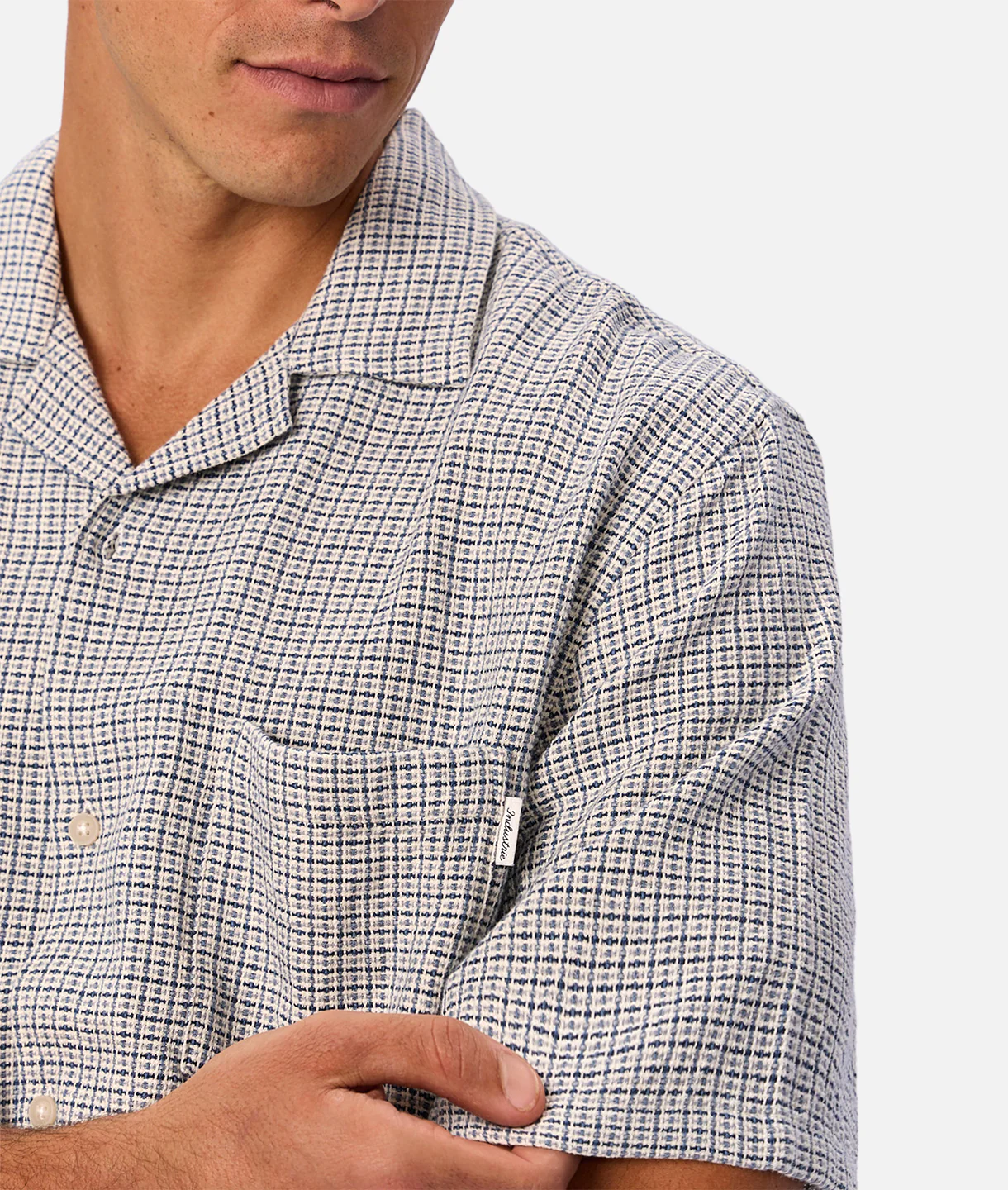 The Cornella Short Sleeve Shirt - Petrol Combo