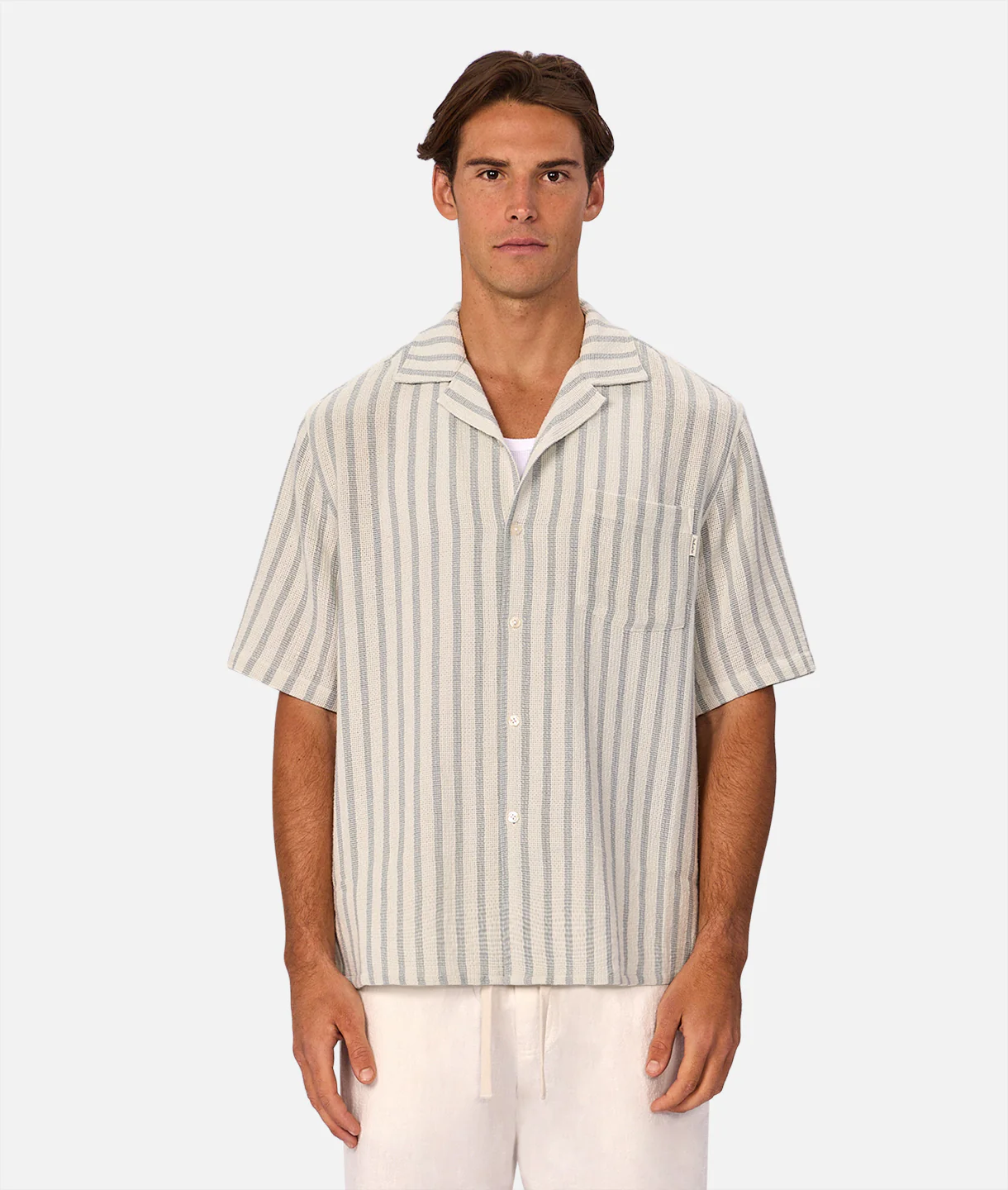 The Cresta Short Sleeve Shirt - Mint / Aqua